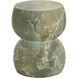 Gemina 20 X 16 inch Marble Look / Jade Onyx Outdoor End Table